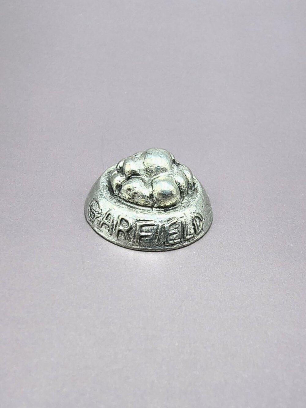 Garfield Dog Food Dish Bowl Miniature Figure Monopoly Pewter Token Mini Fig